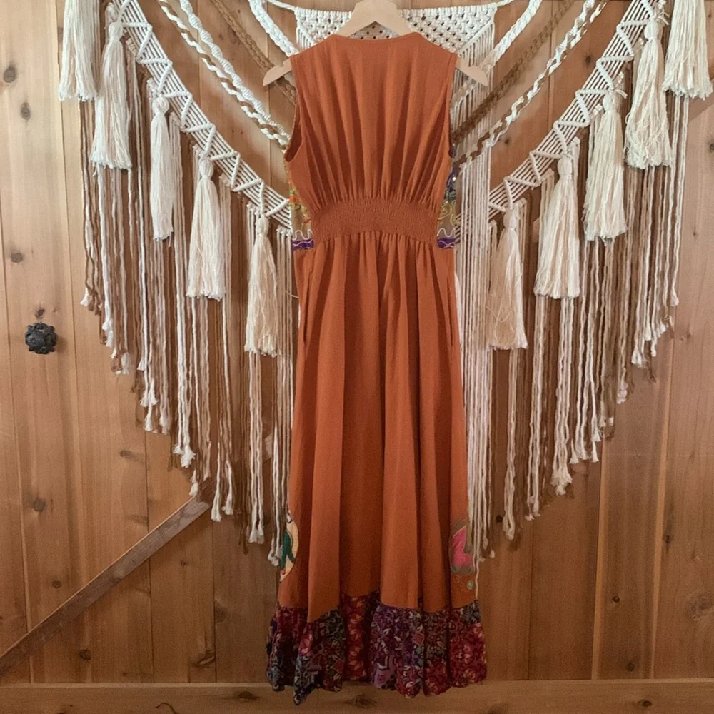 Zhowy’s Bohemian Elephant Eye Mirror Maxi Dress - Picture 12 of 14